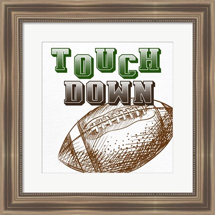 Framed Touch Down Print