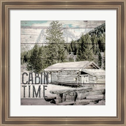 Framed Cabin Time Print