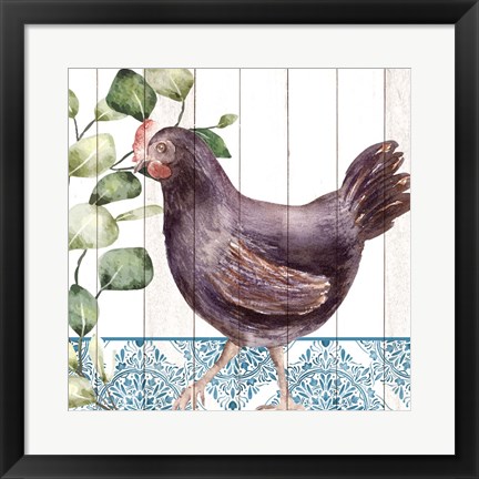 Framed Poultry Farm 3 Print