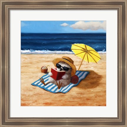 Framed Beach Chick Print