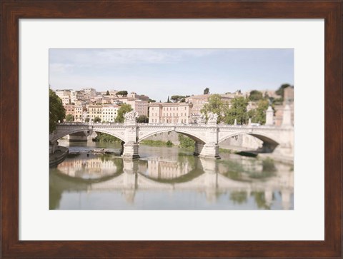 Framed Moments in Rome by the Tiber Print