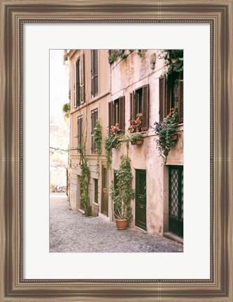 Framed Rustic Roman Street Print