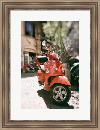 Framed When in Rome Ride A Vespa Print