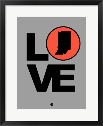 Framed Love Indiana Print