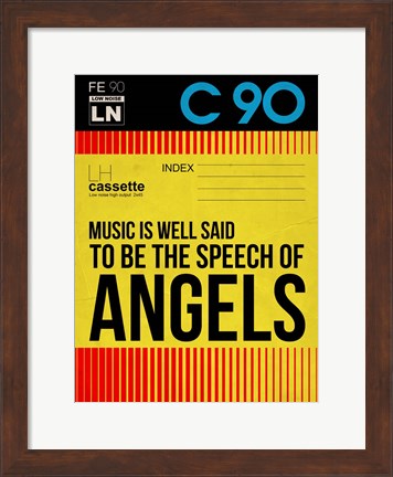 Framed Music is a speech of Angels Print