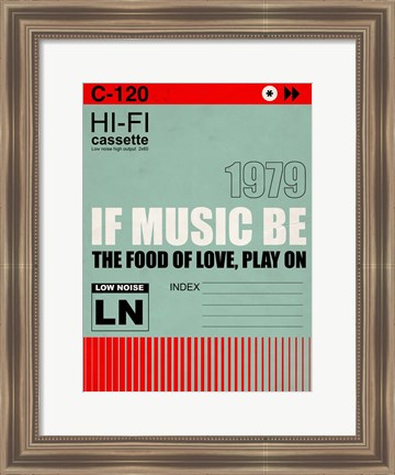 Framed Music of Love Print