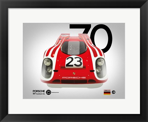 Framed 1970 Porsche 917 Kurzheck 4.5L Print