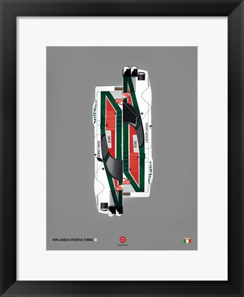 Framed 1974 Lancia Stratos Print