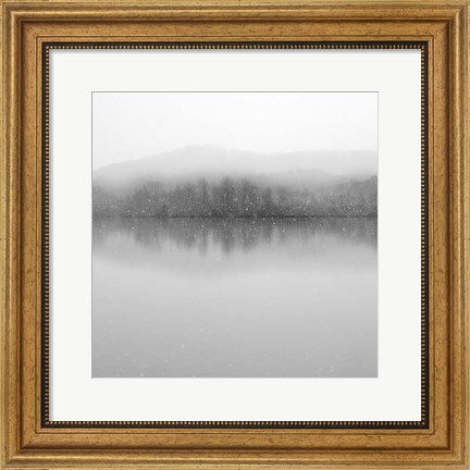 Framed Snowfalls; Clinch River Print