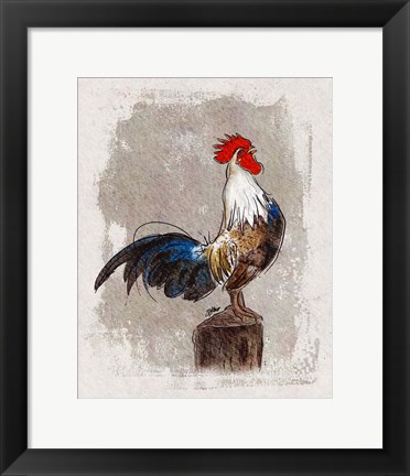 Framed Cock-a-doodle-do Print