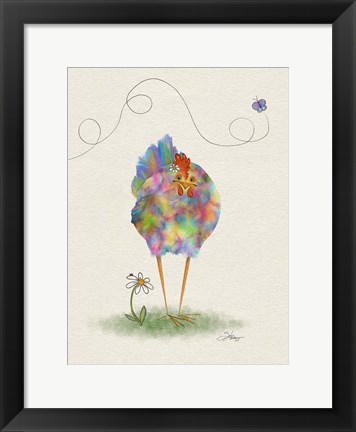 Framed Fantasia Hen Print