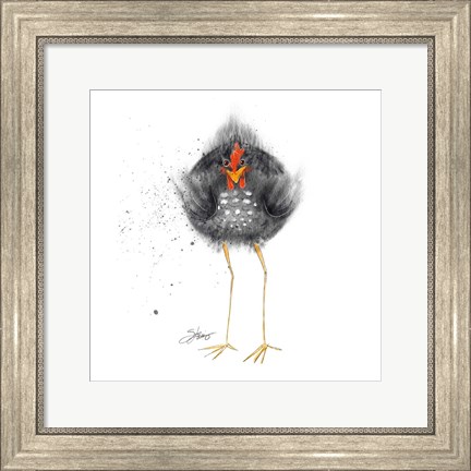 Framed Hell Chicken Print