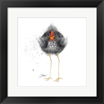 Framed Hell Chicken Print