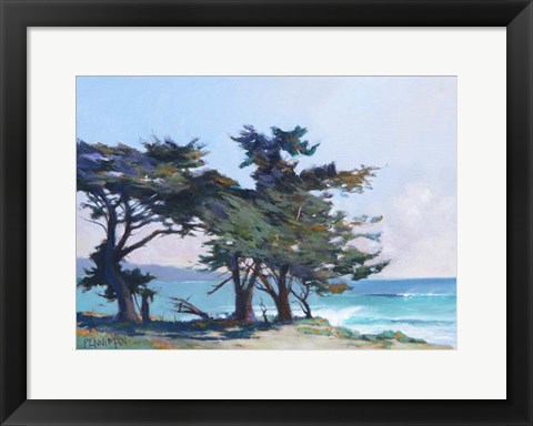 Framed Lighthouse Field II Print