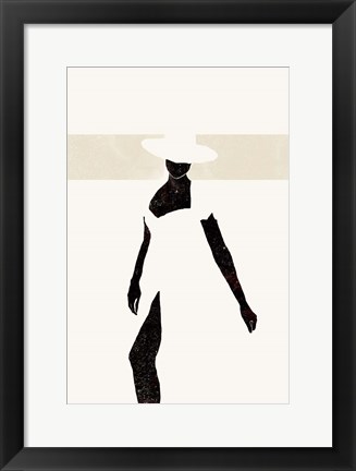 Framed Black and Beige II Print