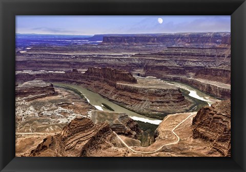 Framed Moon Over Dead Horse Point Print