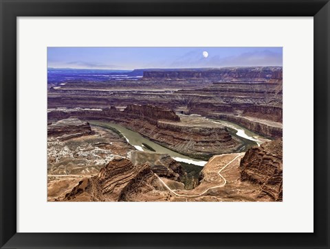 Framed Moon Over Dead Horse Point Print