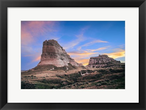 Framed Courthouse Rock Sunset Print