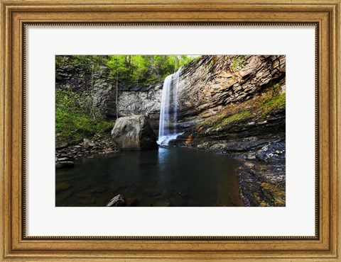 Framed Spring at Hemlock Falls Print