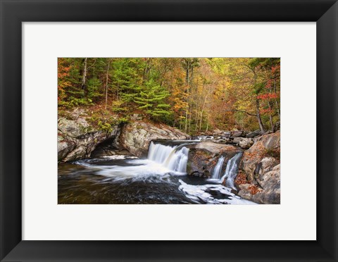 Framed Baby Falls Tellico River Print