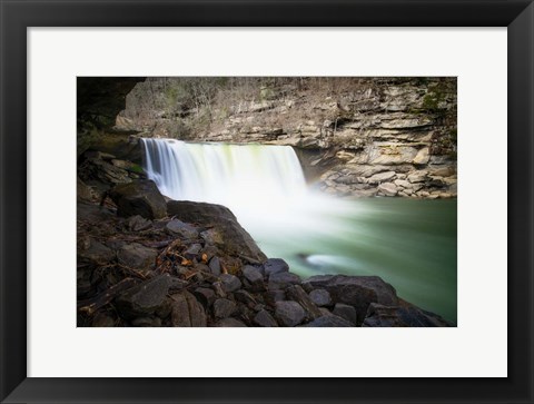 Framed Below Cumberland Falls Print