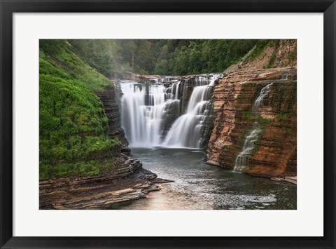 Framed Letchworth State Park Upper Falls Print