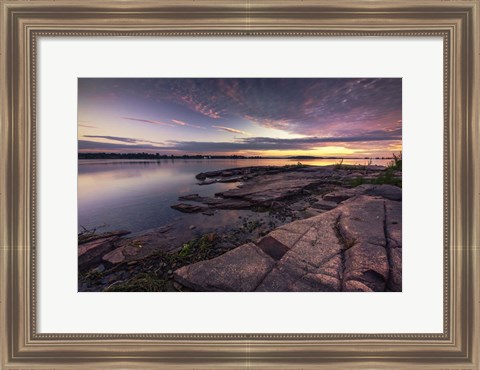 Framed Thousand Islands Sunrise Print