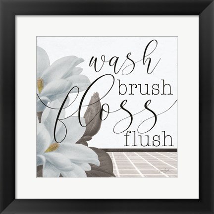 Framed Powder Wash Brush Print