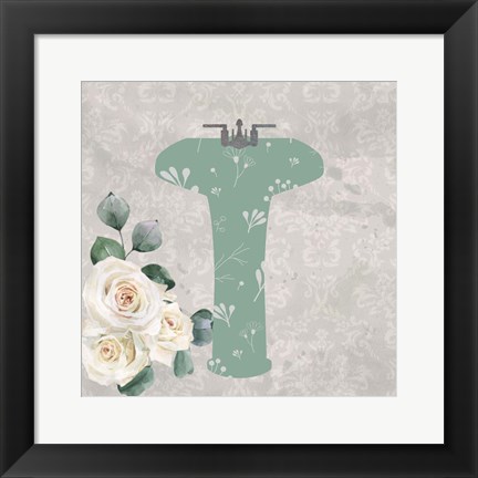 Framed Carefree Bath 3 Print