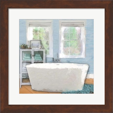 Framed Modern Bath 3 Print