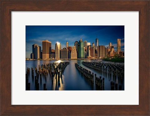 Framed Manhattan Sparkle Print