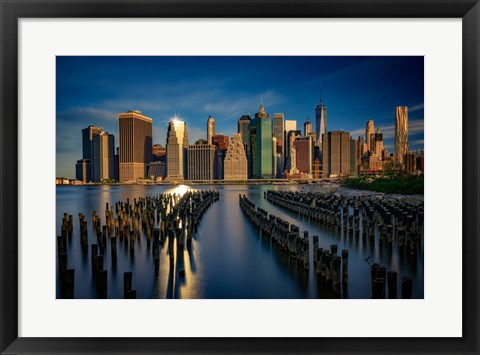 Framed Manhattan Sparkle Print