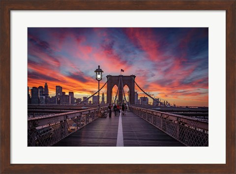 Framed Brooklyn Sunset Print