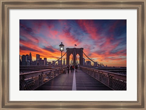 Framed Brooklyn Sunset Print