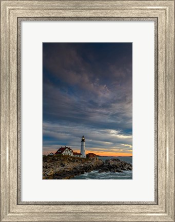 Framed Portland Head on an October Morning Print