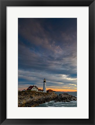 Framed Portland Head on an October Morning Print