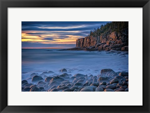 Framed October Dawn on Boulder Beach Print