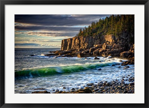 Framed Autumn Morning on Boulder Beach Print