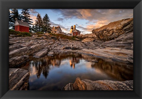 Framed Reflections of Sunset Print