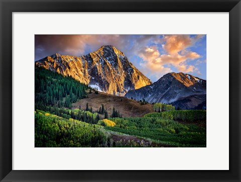 Framed Capitol Peak at Dusk Print