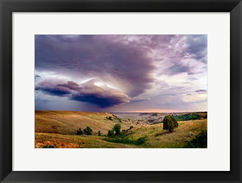 Framed Thunder in the Badlands Print