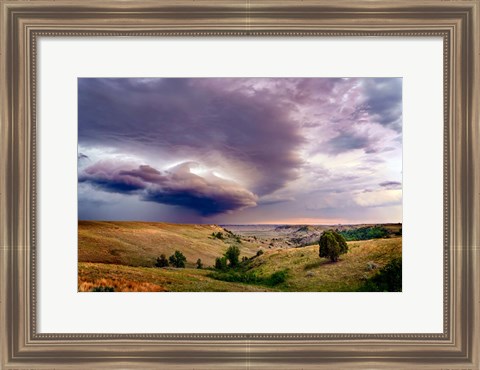 Framed Thunder in the Badlands Print