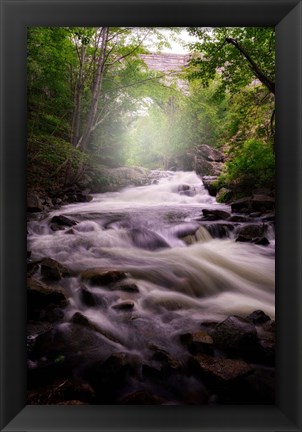 Framed Spring Flow at Duck Brook Print