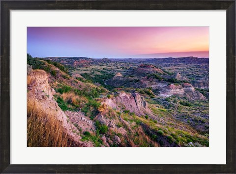 Framed Morning at Painted Canyon Print