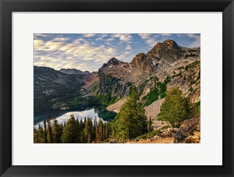 Framed Morning at Alpine Peak Print