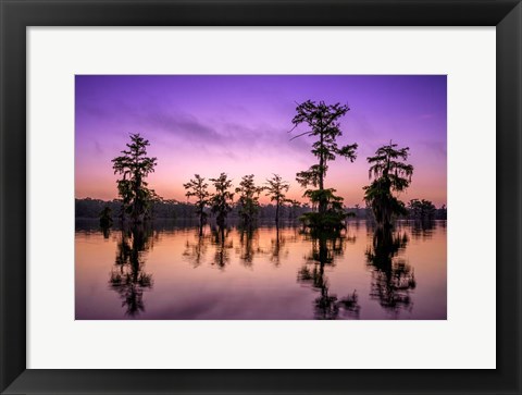 Framed Lake Martin Twilight Print