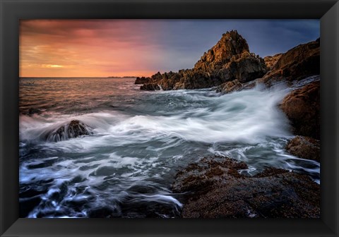 Framed Morning Glow on Bailey Island Print