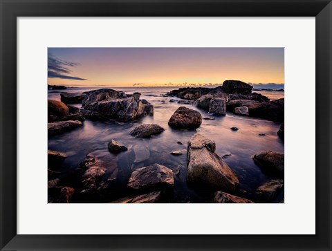 Framed Dawn in Biddeford Pool II Print