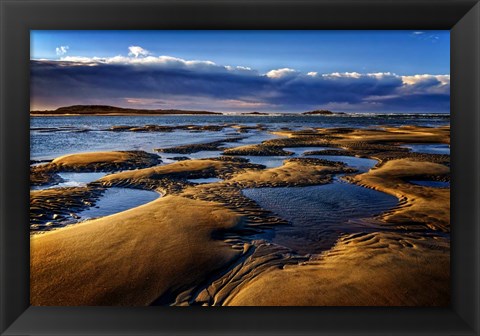 Framed Morning on Popham Beach Print