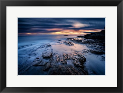 Framed Last Light at Two Lights Print